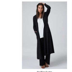 Franne Golde Black Duster and Heavenly pants Set